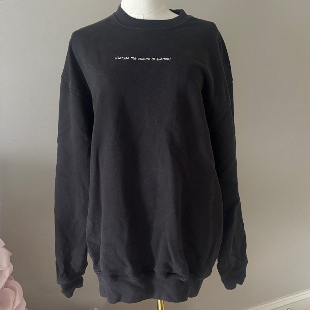 The Mayfair group Black Graphic Sweatshirt one size